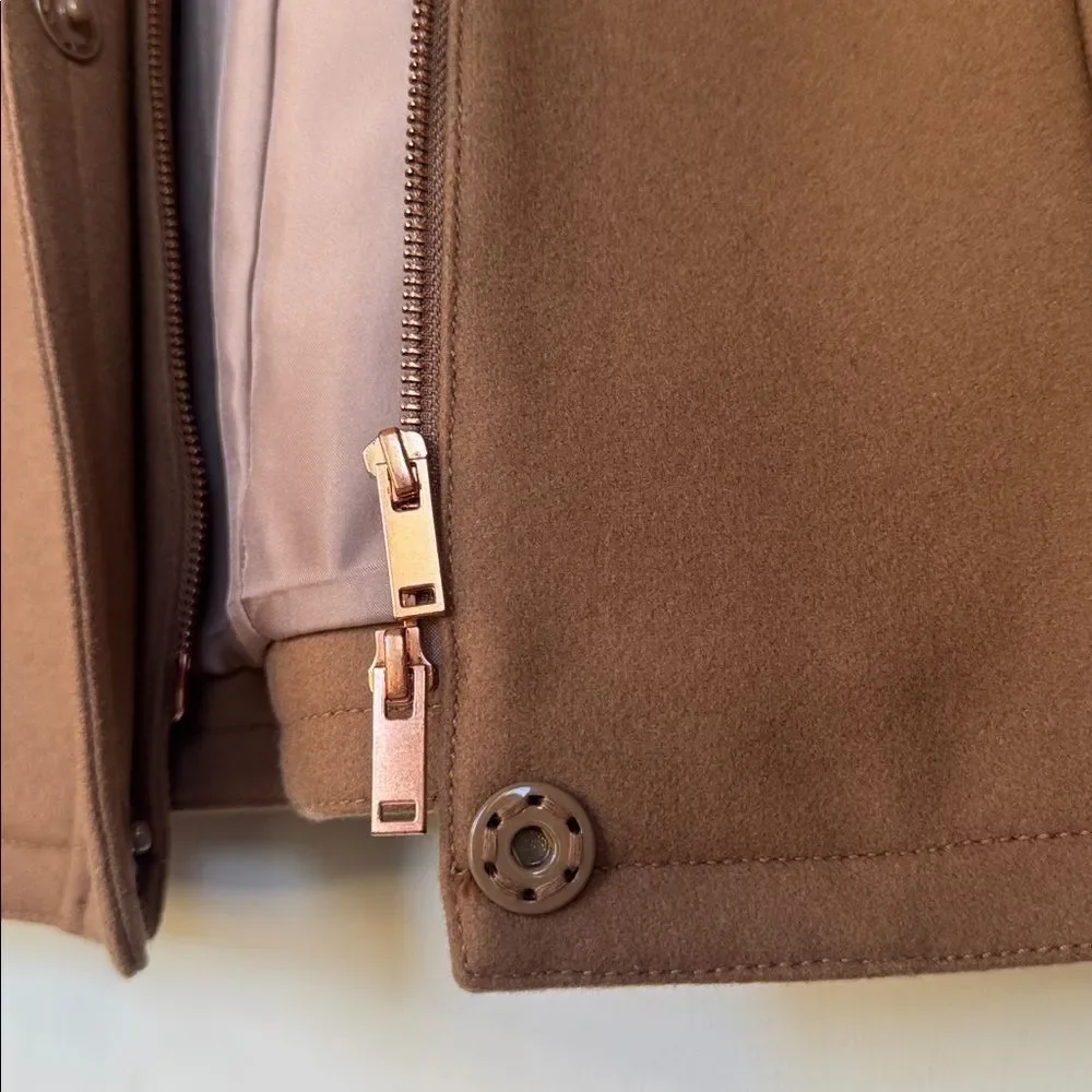 Wool Blend Lined Hooded Coat By J. Crew